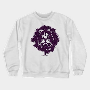 Lion Face Tree Crewneck Sweatshirt